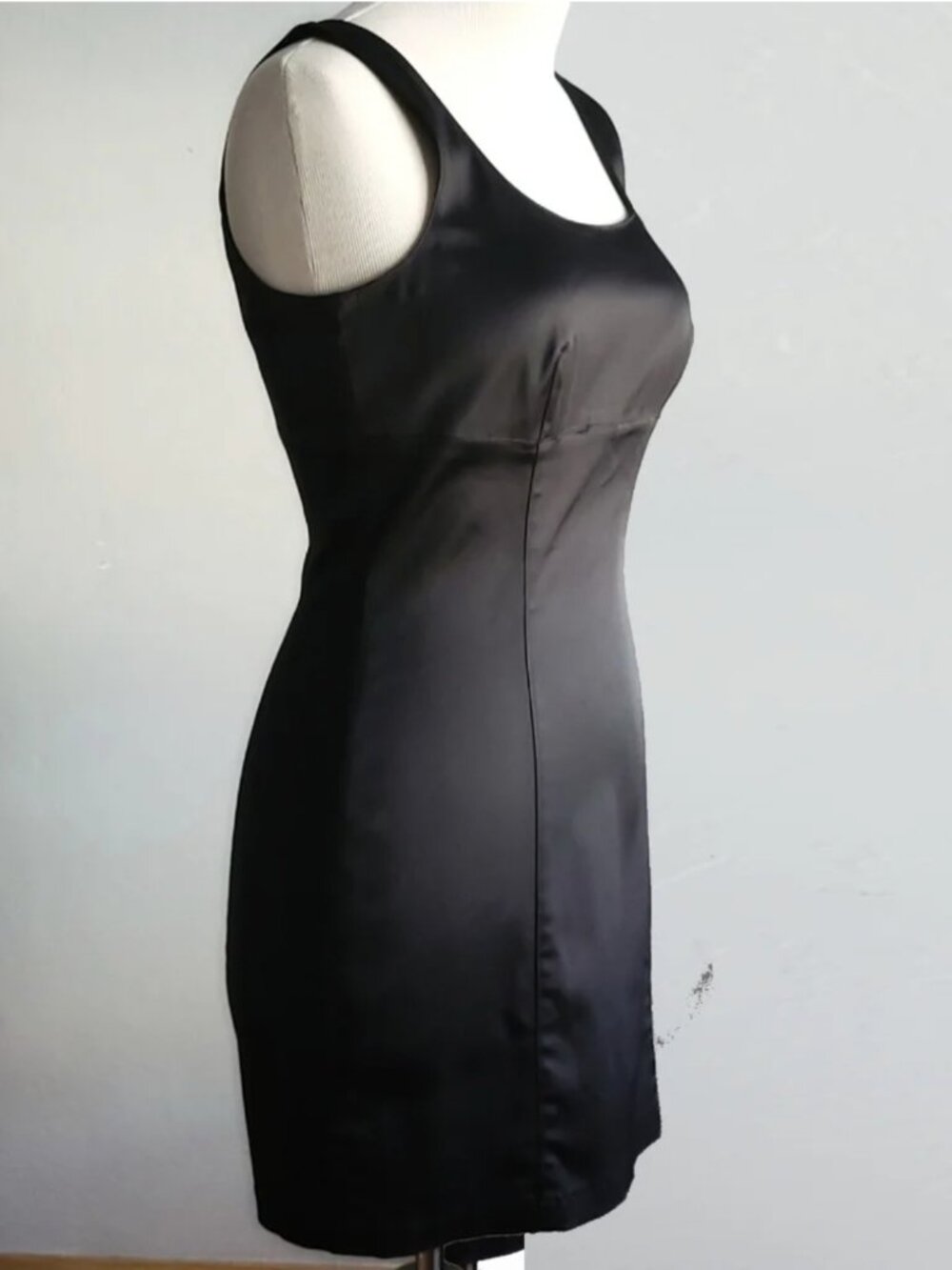 Moschino Vintage Cocktail Mini Dress Black Sleeveless
